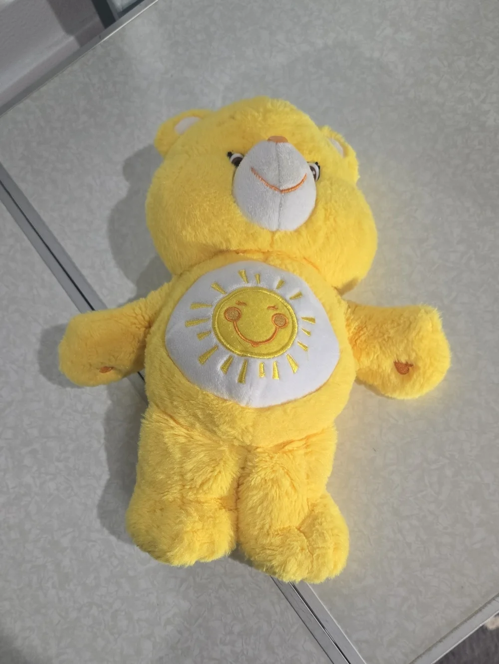 Care Bears Funshine Bear Yellow Sun On Belly  Plush Toy - Soft Kids Toy